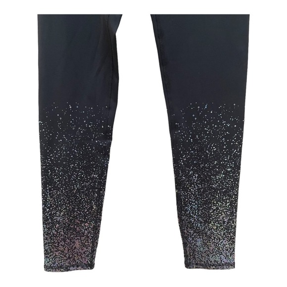 Marika 27” Ombre Foil Leggings Black Size Medium - Picture 4 of 11